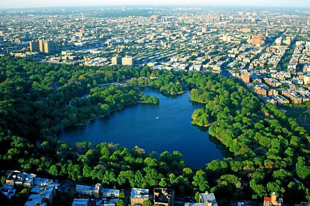 is prospect park safe - aerial view